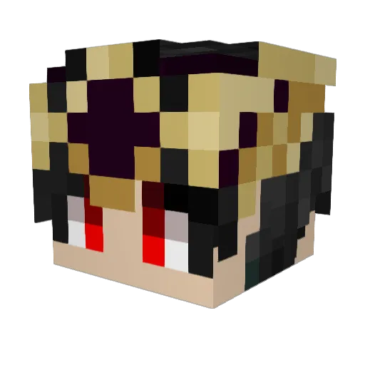 Advermast Minecraft avatar head, 3D render