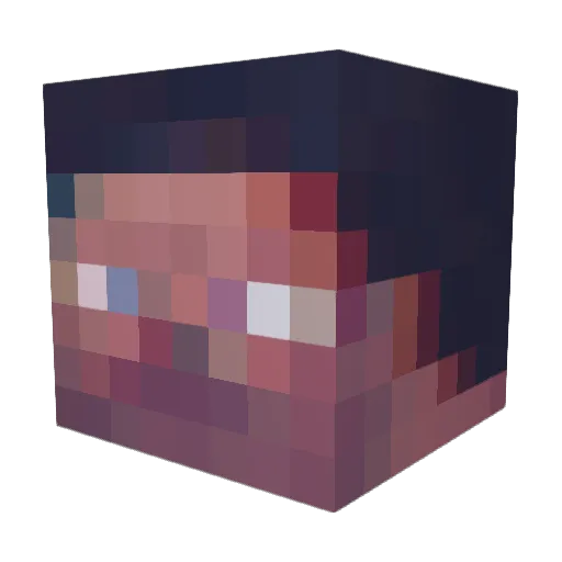 Adversith Minecraft avatar head, 3D render