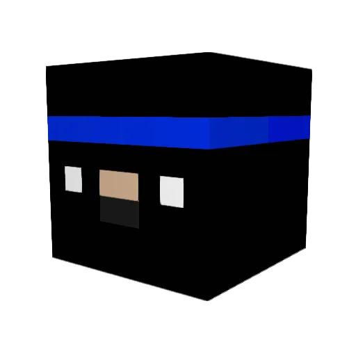 Advertisement Minecraft avatar head, 3D render