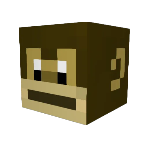 Advisedemp Minecraft avatar head, 3D render