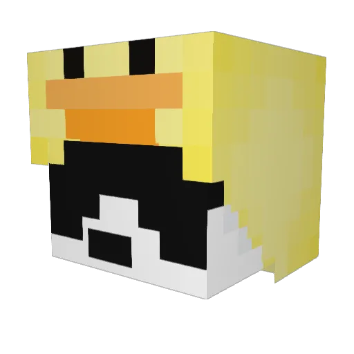 Advith Minecraft avatar head, 3D render