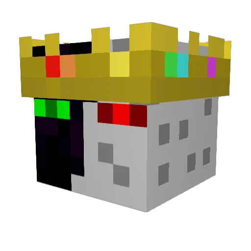 Advocate Minecraft avatar head, 3D render