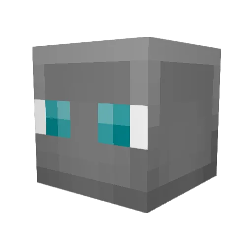 Advokara Minecraft avatar head, 3D render