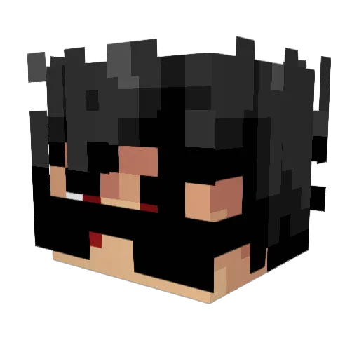 Advortise Minecraft avatar head, 3D render
