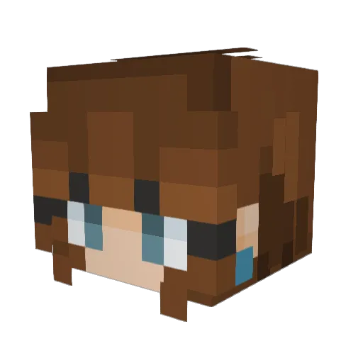 Advyth Minecraft avatar head, 3D render