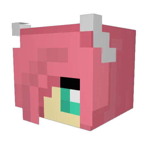 AdwenLP Minecraft avatar head, 3D render