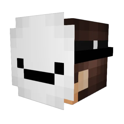 AdyLecz Minecraft avatar head, 3D render