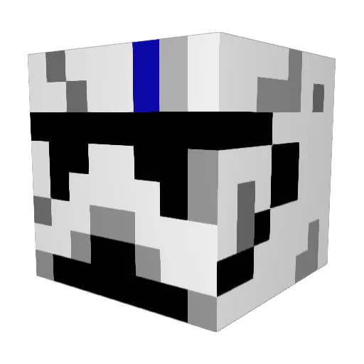 AdySeron Minecraft avatar head, 3D render