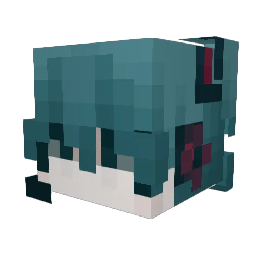AdyaBruh Minecraft avatar head, 3D render