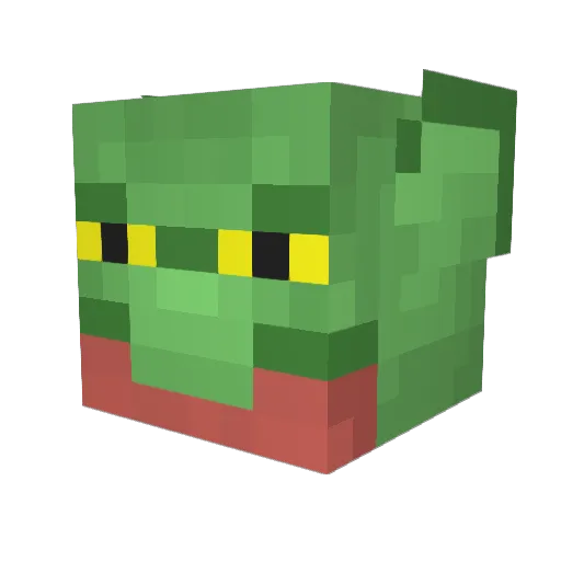 Adyitzy Minecraft avatar head, 3D render