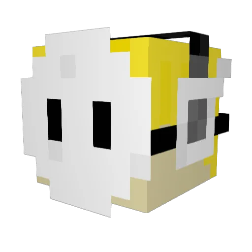 Adytan Minecraft avatar head, 3D render