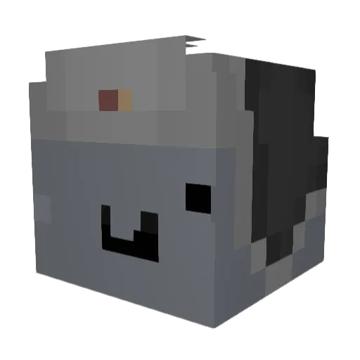 Adz_Zda Minecraft avatar head, 3D render
