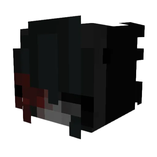 Adzkjojo Minecraft avatar head, 3D render