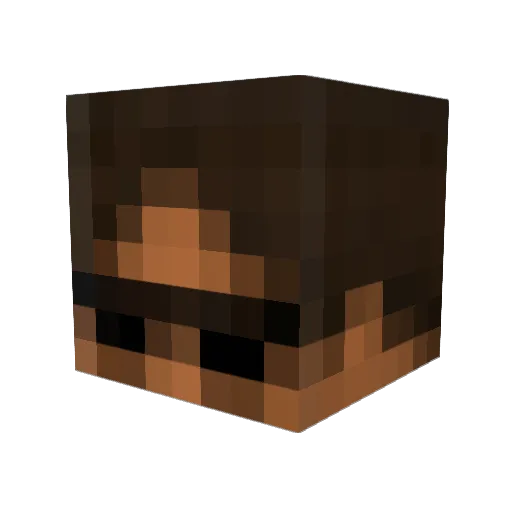 AdzoDNB Minecraft avatar head, 3D render