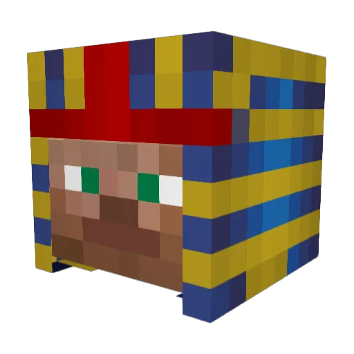 AeRoKon Minecraft avatar head, 3D render