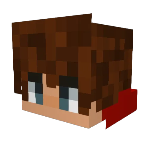 Aedan_12 Minecraft avatar head, 3D render