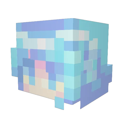 Aedarynz Minecraft avatar head, 3D render