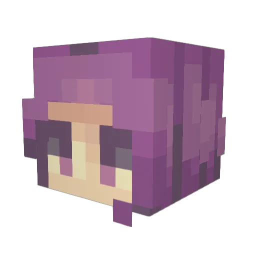 Aedlyn Minecraft avatar head, 3D render