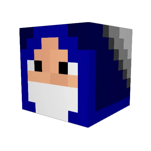 Aedric_ Minecraft avatar head, 3D render