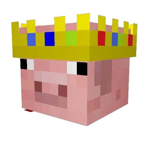 Aeeklund Minecraft avatar head, 3D render