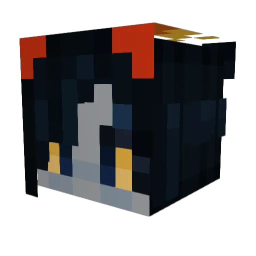 Aegis147 Minecraft avatar head, 3D render