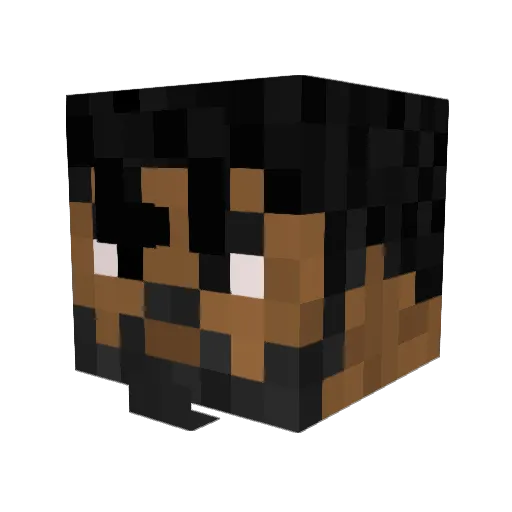 AegisOver2 Minecraft avatar head, 3D render