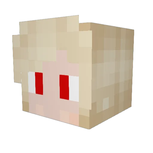 AegisXOR Minecraft avatar head, 3D render