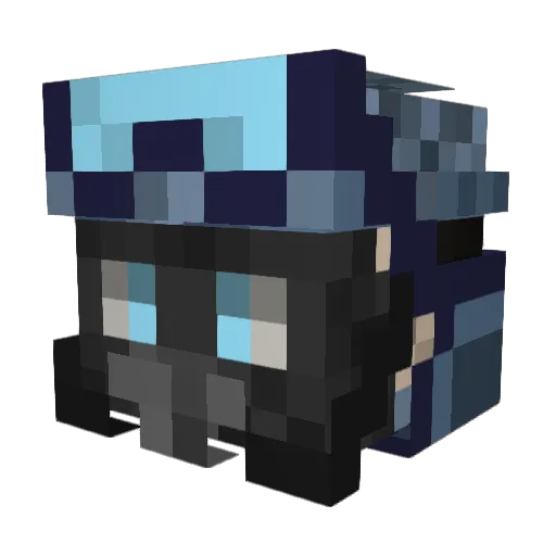 Aegiszhy Minecraft avatar head, 3D render