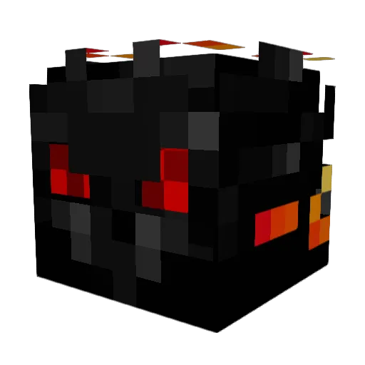 Aegizen Minecraft avatar head, 3D render