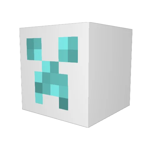 Aehxo Minecraft avatar head, 3D render
