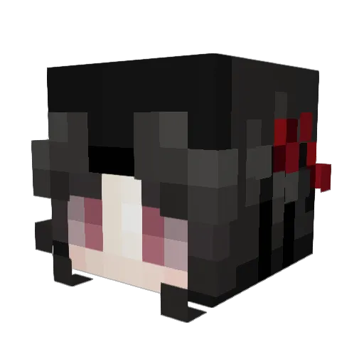 Aeikrs Minecraft avatar head, 3D render