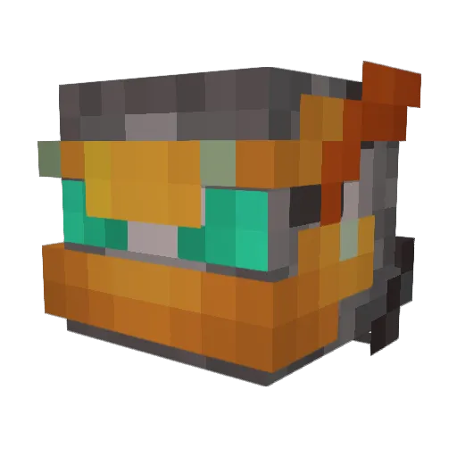 Aeish Minecraft avatar head, 3D render