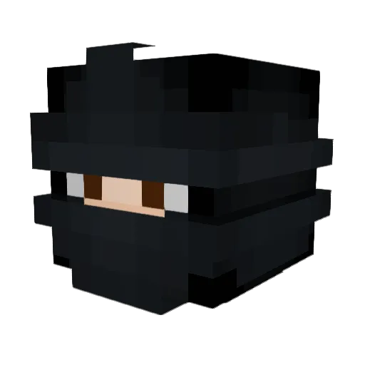 Aeitrix Minecraft avatar head, 3D render