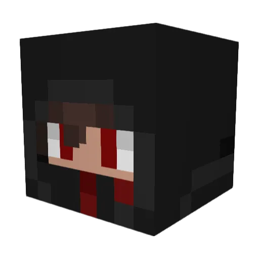AelJud Minecraft avatar head, 3D render