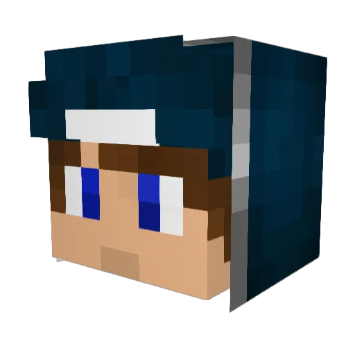 Aeldro Minecraft avatar head, 3D render