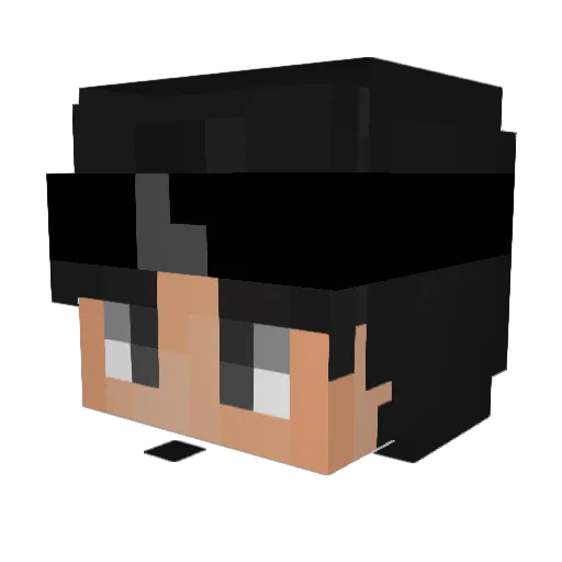 Aelford Minecraft avatar head, 3D render