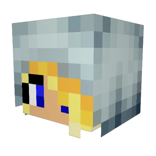 AelinFireHeart Minecraft avatar head, 3D render