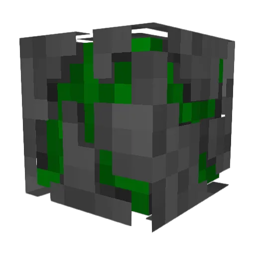 Aeluz Minecraft avatar head, 3D render
