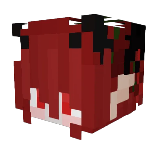 Aelyw Minecraft avatar head, 3D render