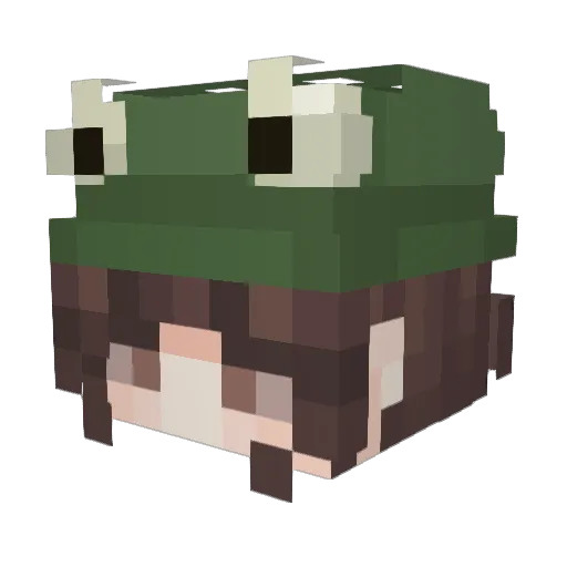 AemiliaV Minecraft avatar head, 3D render