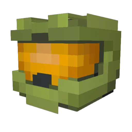 Aenrichus Minecraft avatar head, 3D render