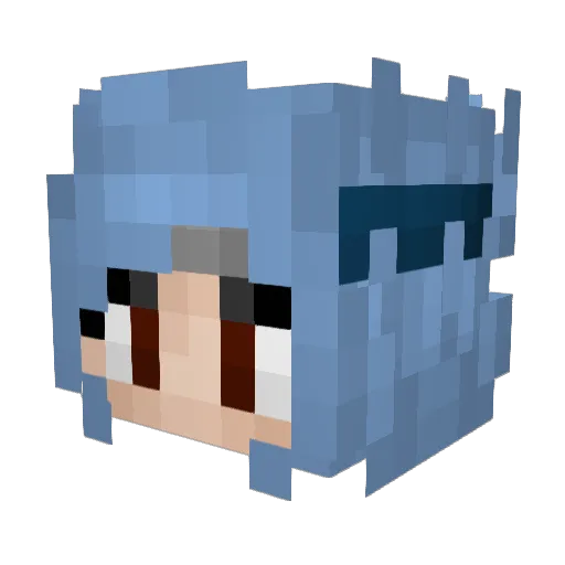 Aeolians Minecraft avatar head, 3D render