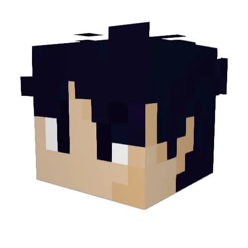 Aeolus22 Minecraft avatar head, 3D render