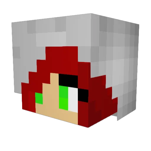 AeonJean Minecraft avatar head, 3D render