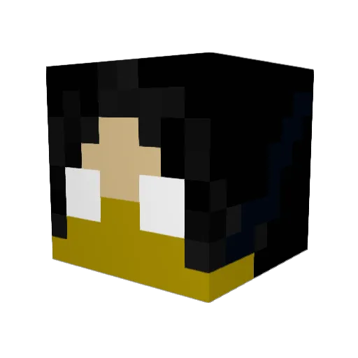 Aeonalexander Minecraft avatar head, 3D render