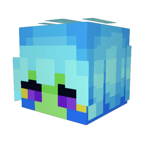 AeowynNoelle Minecraft avatar head, 3D render