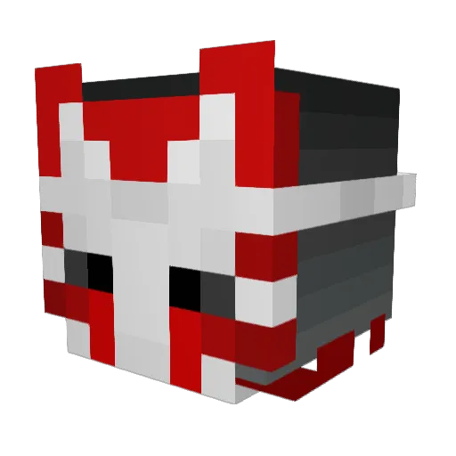 Aera51 Minecraft avatar head, 3D render