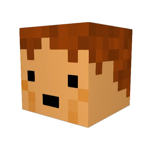 AeraHyuk Minecraft avatar head, 3D render
