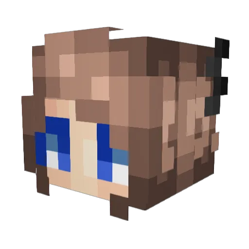Aerestia Minecraft avatar head, 3D render