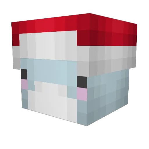 Aergia_21 Minecraft avatar head, 3D render